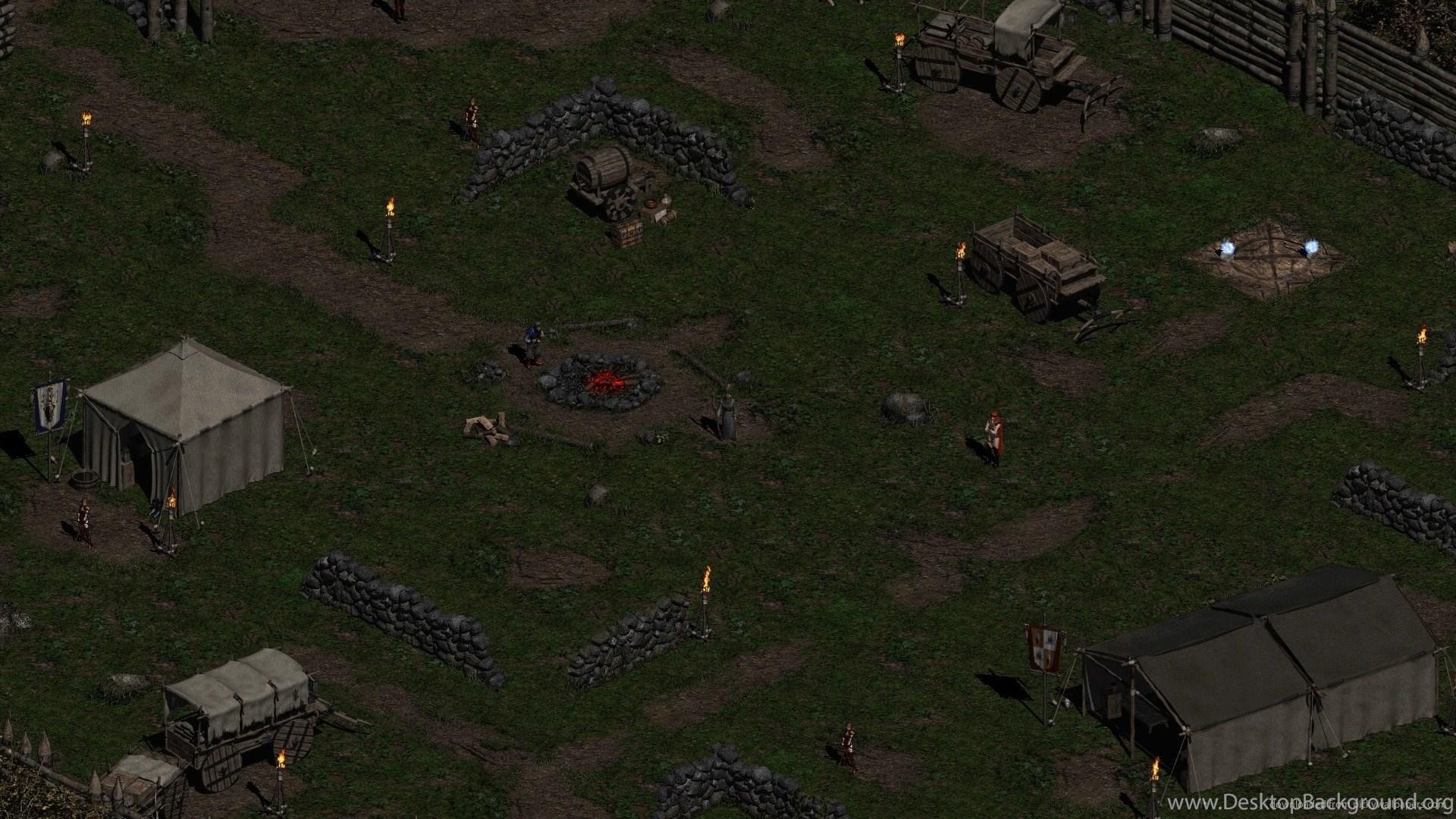 Download 1920x1080 Diablo 2 Rogue Camp Act 1 Wallpaper Desktop