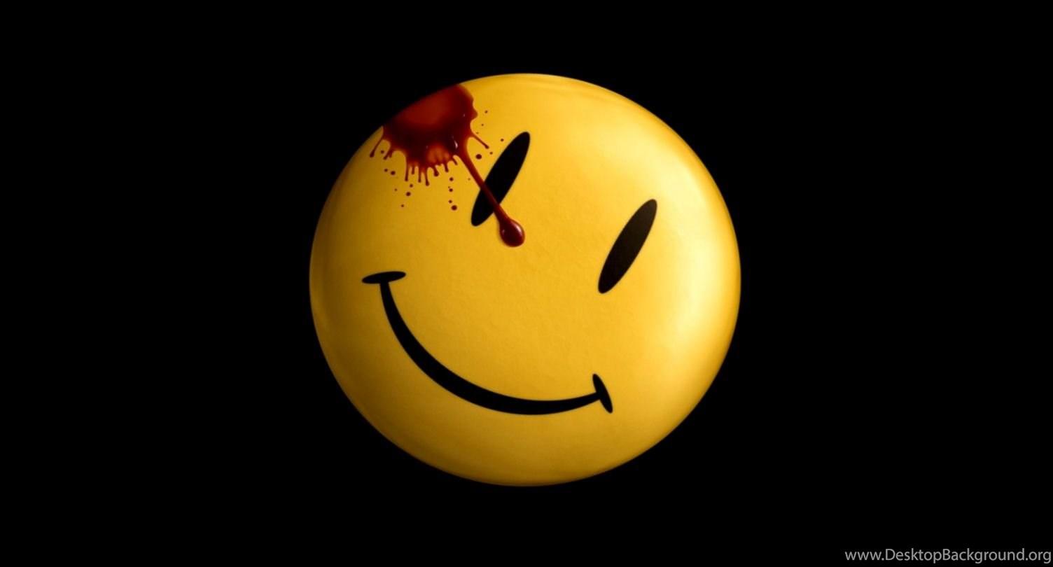 Smile Emoticon Blood Wallpaper HD Desktop Background