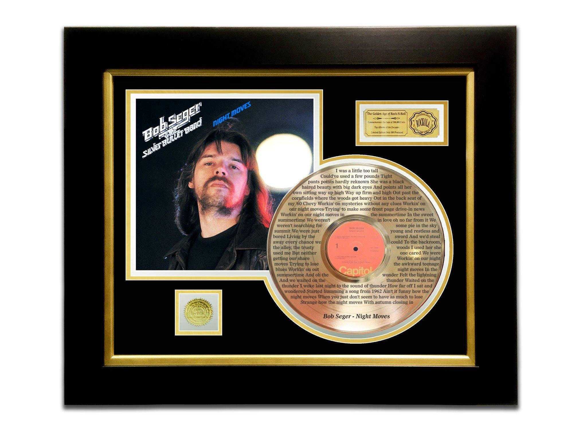 LIMITED EDITION ETCHED GOLD LP 'BOB SEGER MOVES' CUSTOM