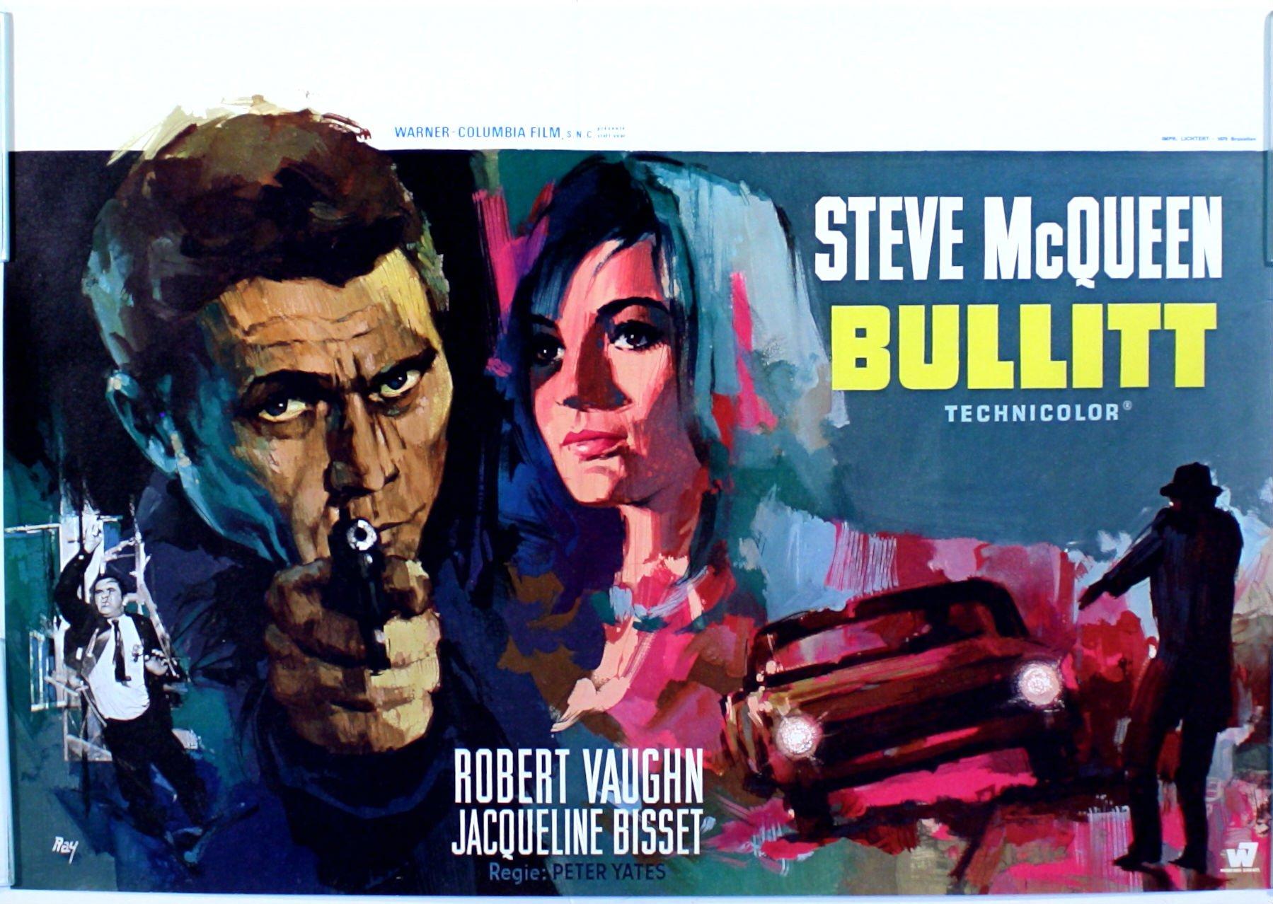 BULLITT action crime mystery movie film poster wallpaperx1278