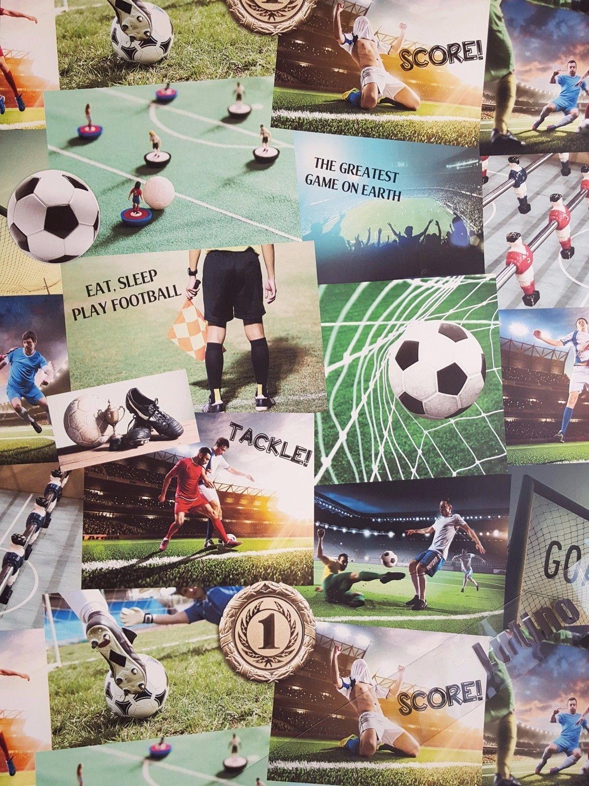 Fine Decor Boys Football Soccer Subbuteo Sport Collage Photo