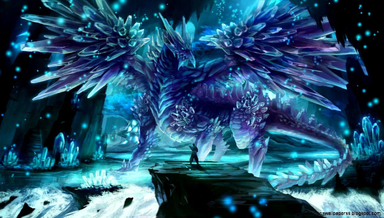 Dreamy Fantasy Ice Dragon Man Conqueror Wallpaper. High Definitions