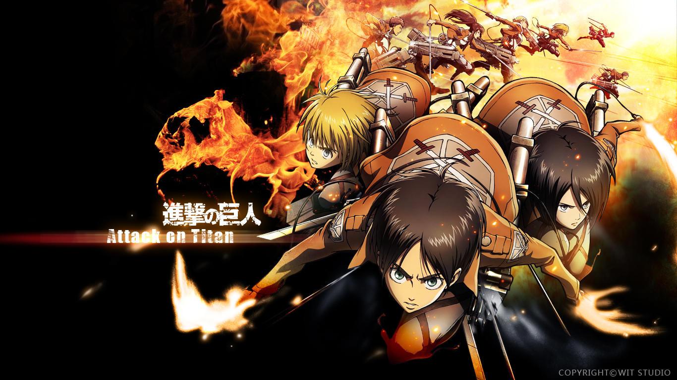 Shingeki no Kyojin (Attack on titan) image The main characters HD