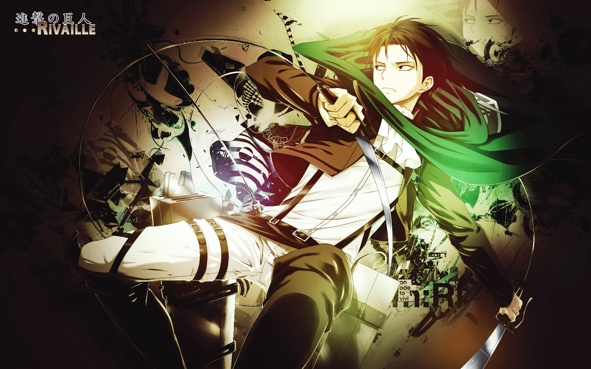 Wallpaper Shingeki No Kyojin RivailleLevi