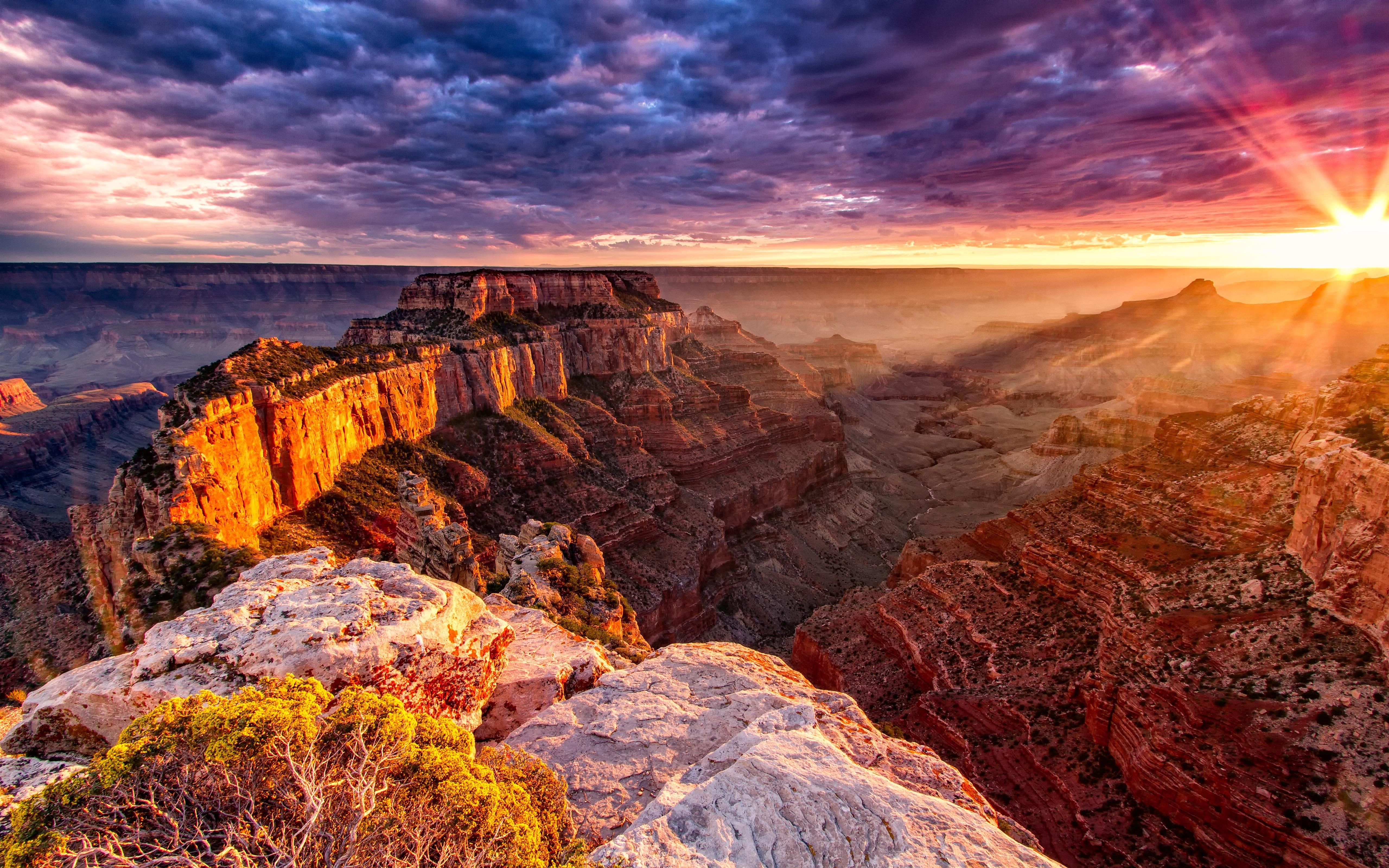 Grand Canyon In USA Nature HD Wallpaper - [5120x3200]