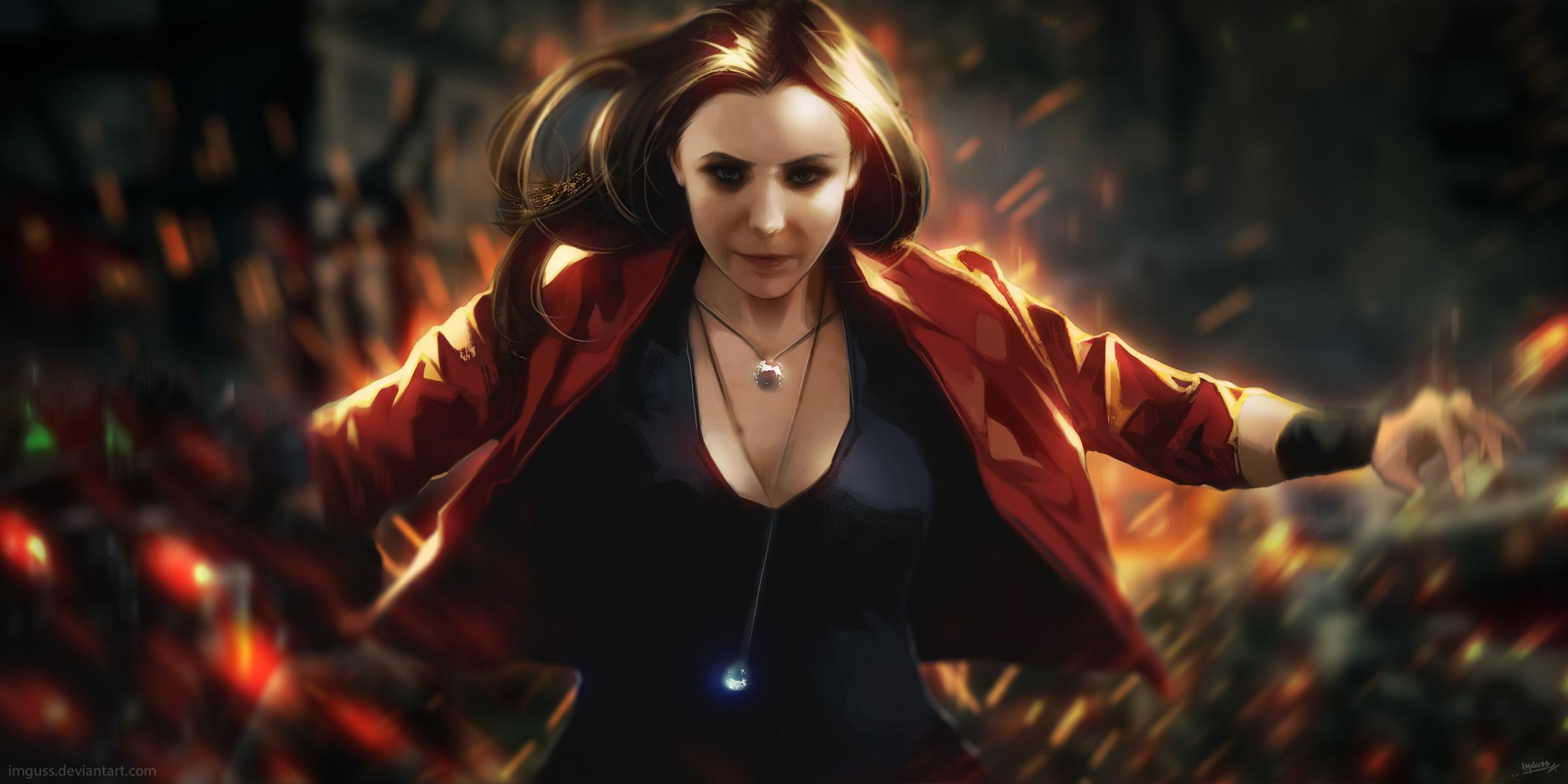 Scarlet Witch Artwork, HD Superheroes, 4k Wallpaper, Image