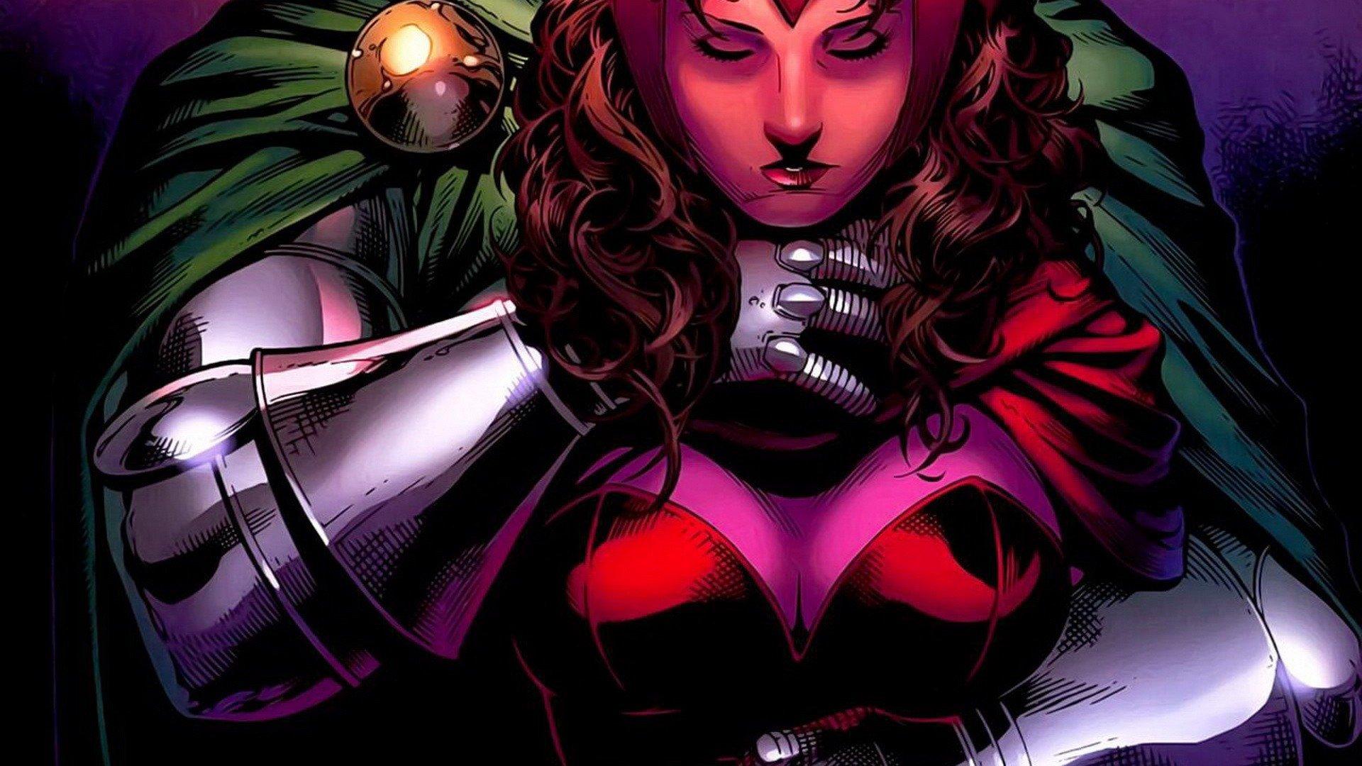 Bright Scarlet Witch Wallpaper