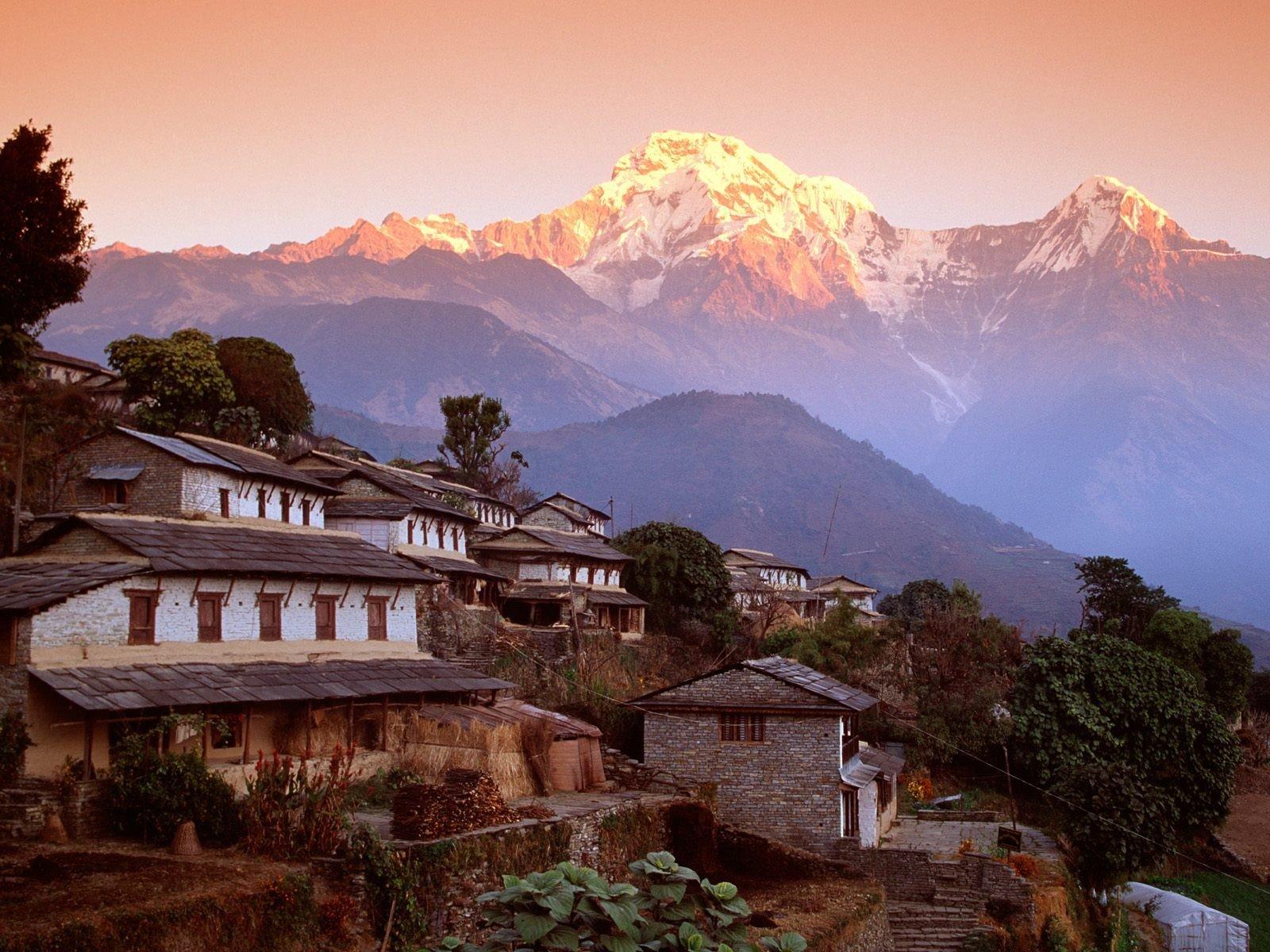 Nepal, Himalayas, Machhapuchhre, Mountain HD Wallpaper / Desktop