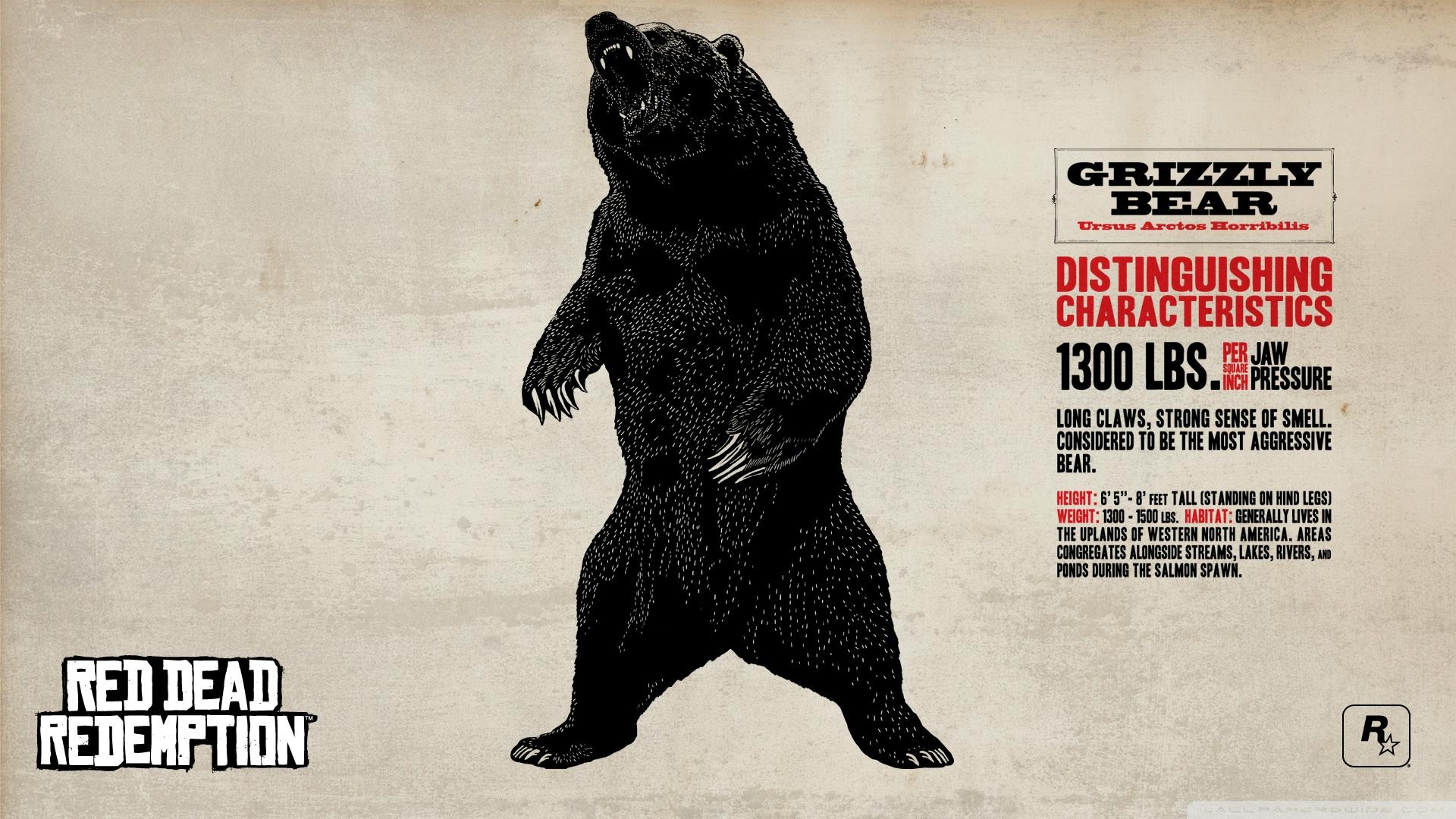 Red Dead Redemption Grizzly Bear ❤ 4K HD Desktop Wallpaper for 4K