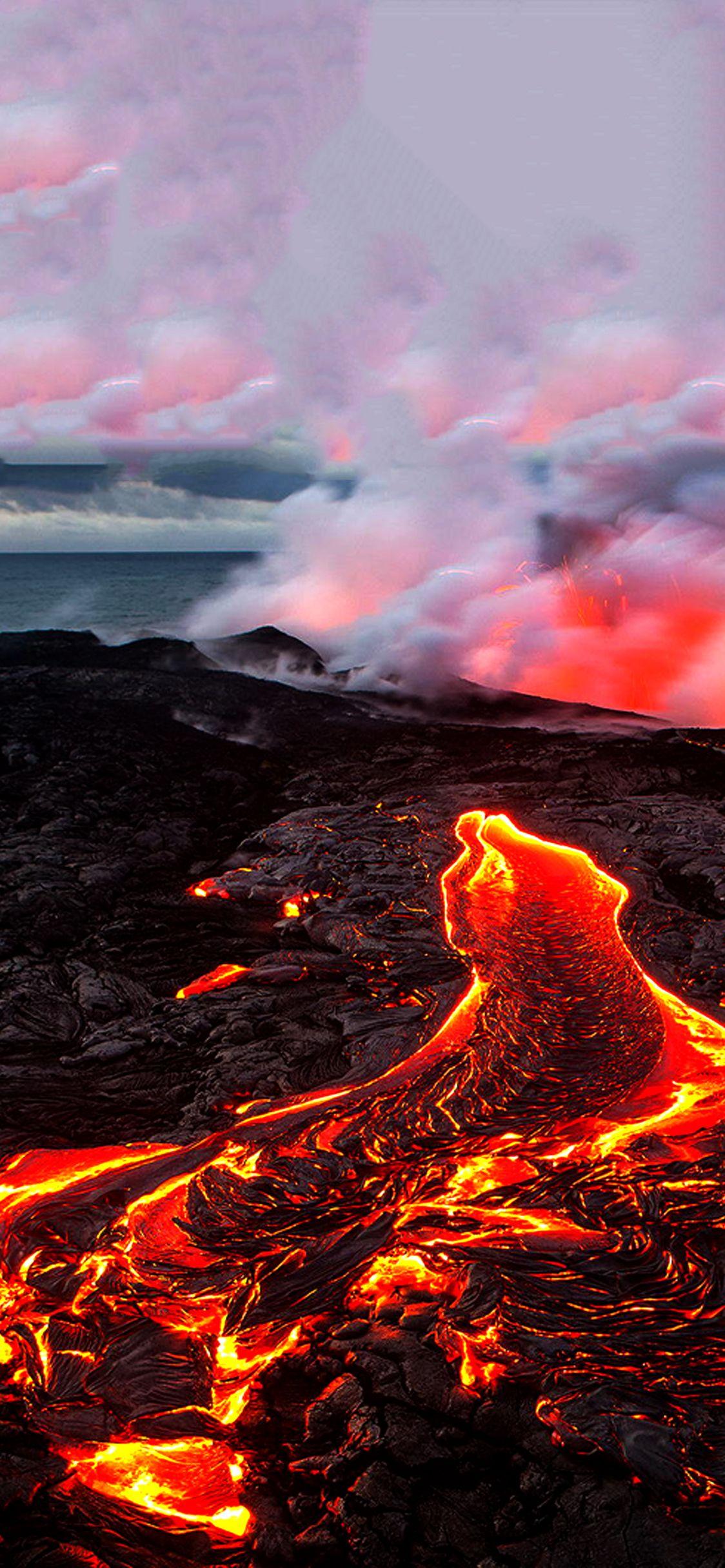 Best volcano wallpaper for iPhone x