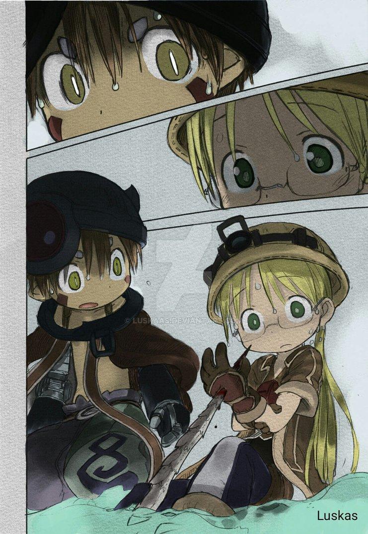 Color Made in Abyss Having the pierced hand