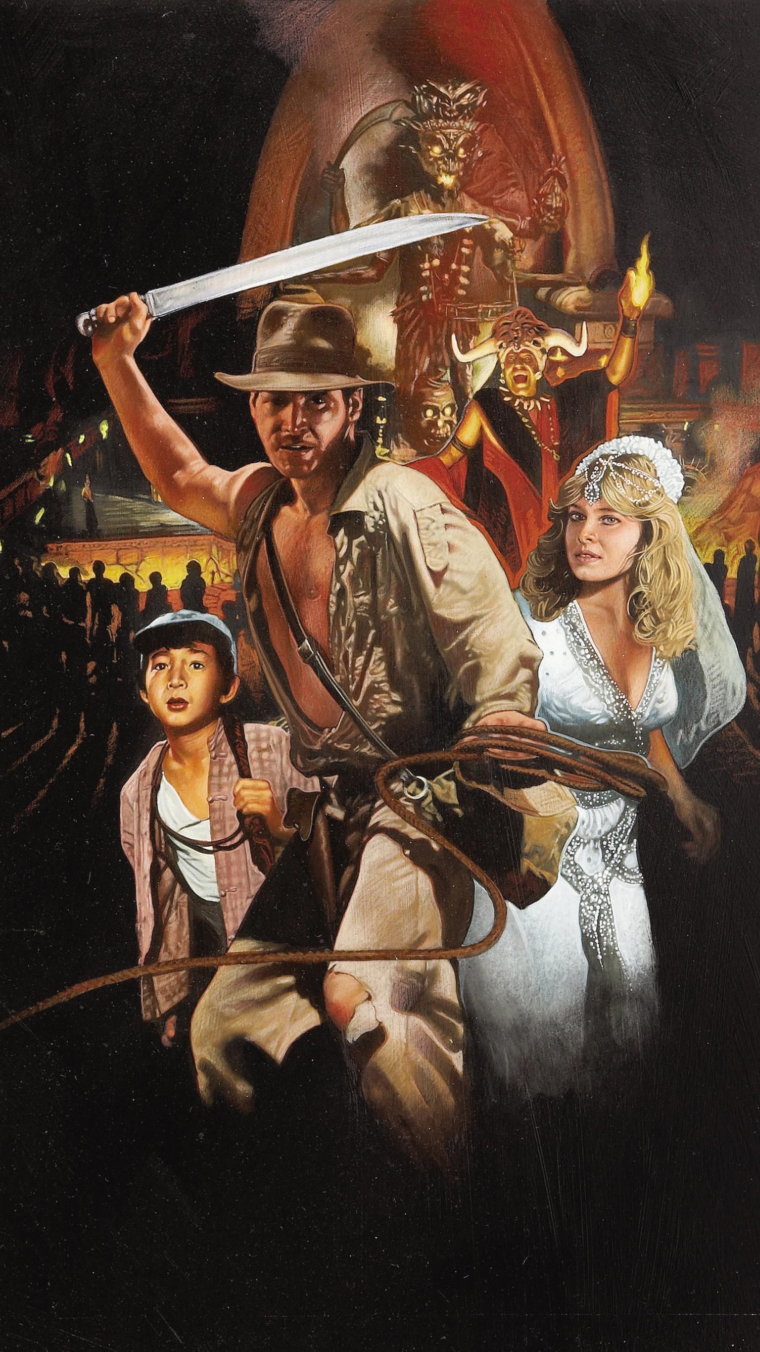 Indiana Jones and the Temple of Doom (1984) Phone Wallpaper