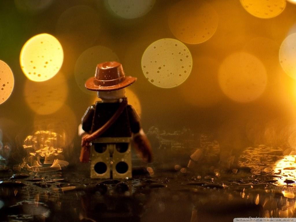 Indiana Jones Lego In The Rain HD Desktop Wallpaper, High