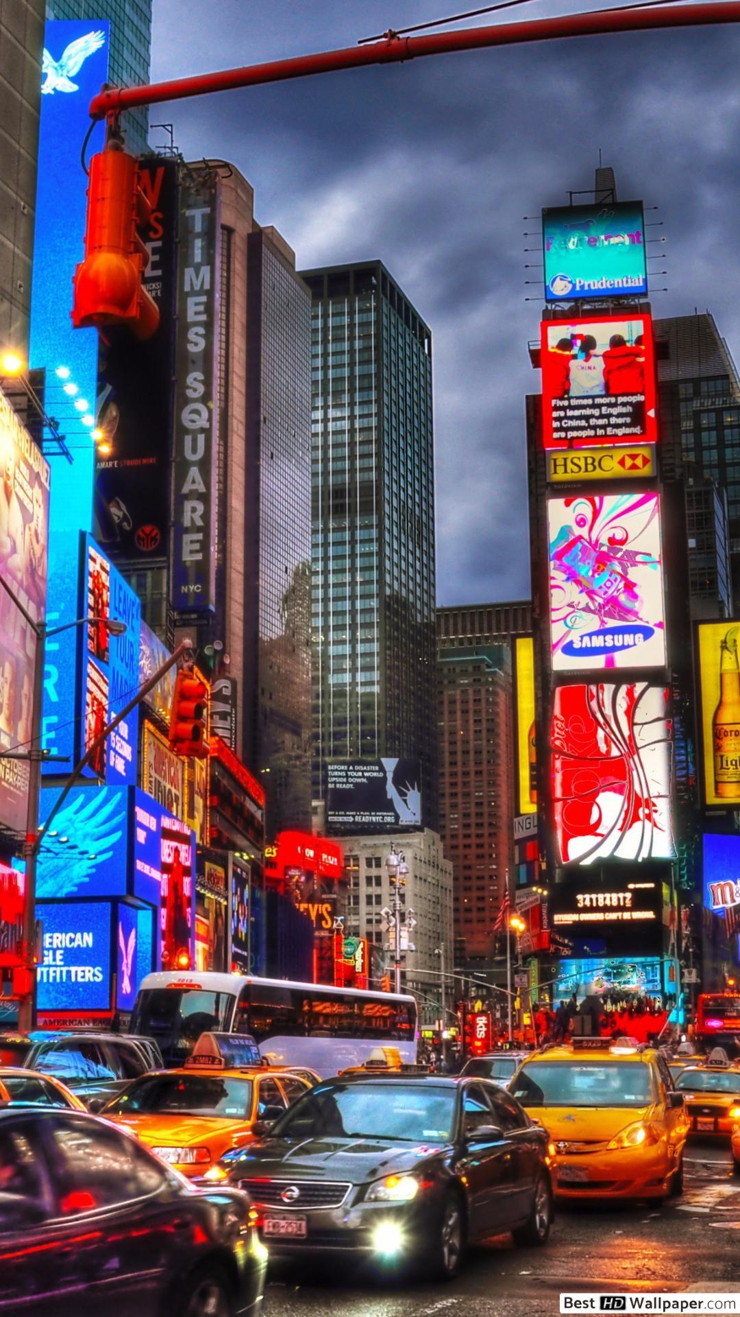 Times Square in Manhattan HD wallpaper download