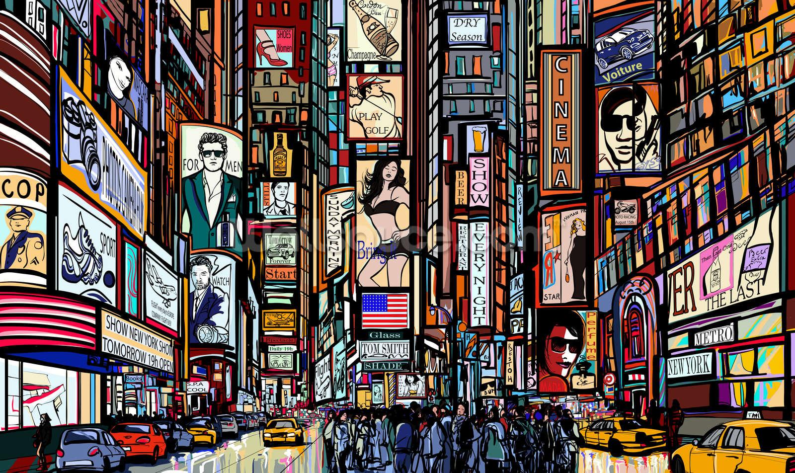 Times Square Wallpaper 22 X 952