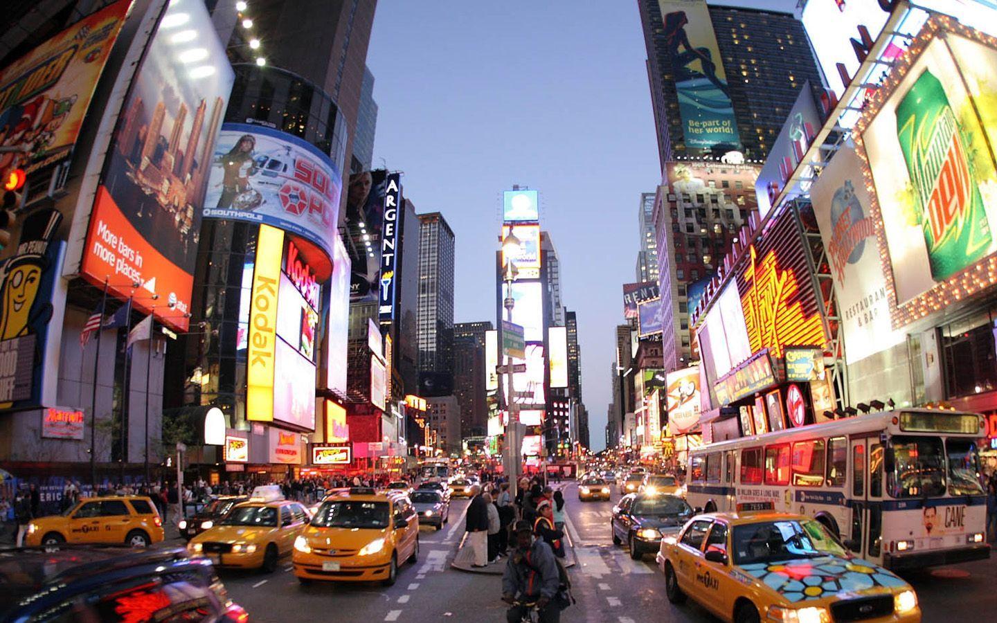 Times Square New York Rangers Desktop Wallpaper Free Times