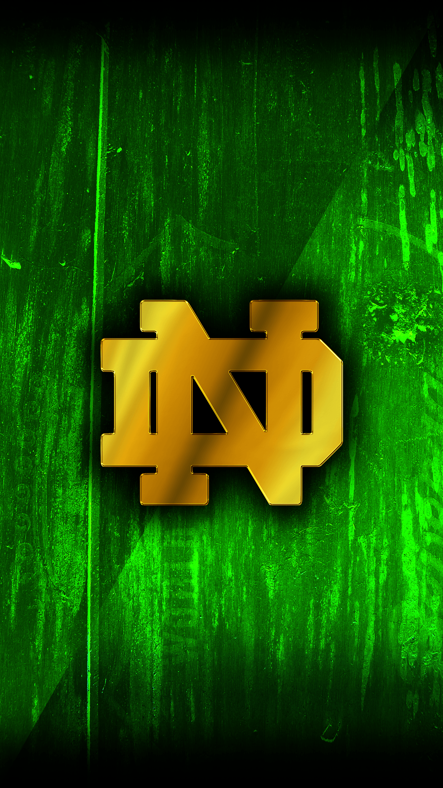 Download wallpapers Notre Dame Fighting Irish golden logo NCAA blue  metal background american football club Notre Dame Fighting Irish logo  american football USA for desktop with resolution 2880x1800 High Quality  HD pictures