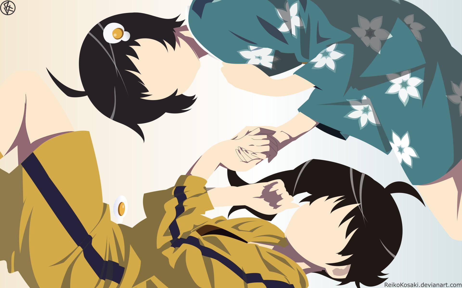 HD wallpaper: Anime, Monogatari (Series), Koyomi Araragi, Tsukihi