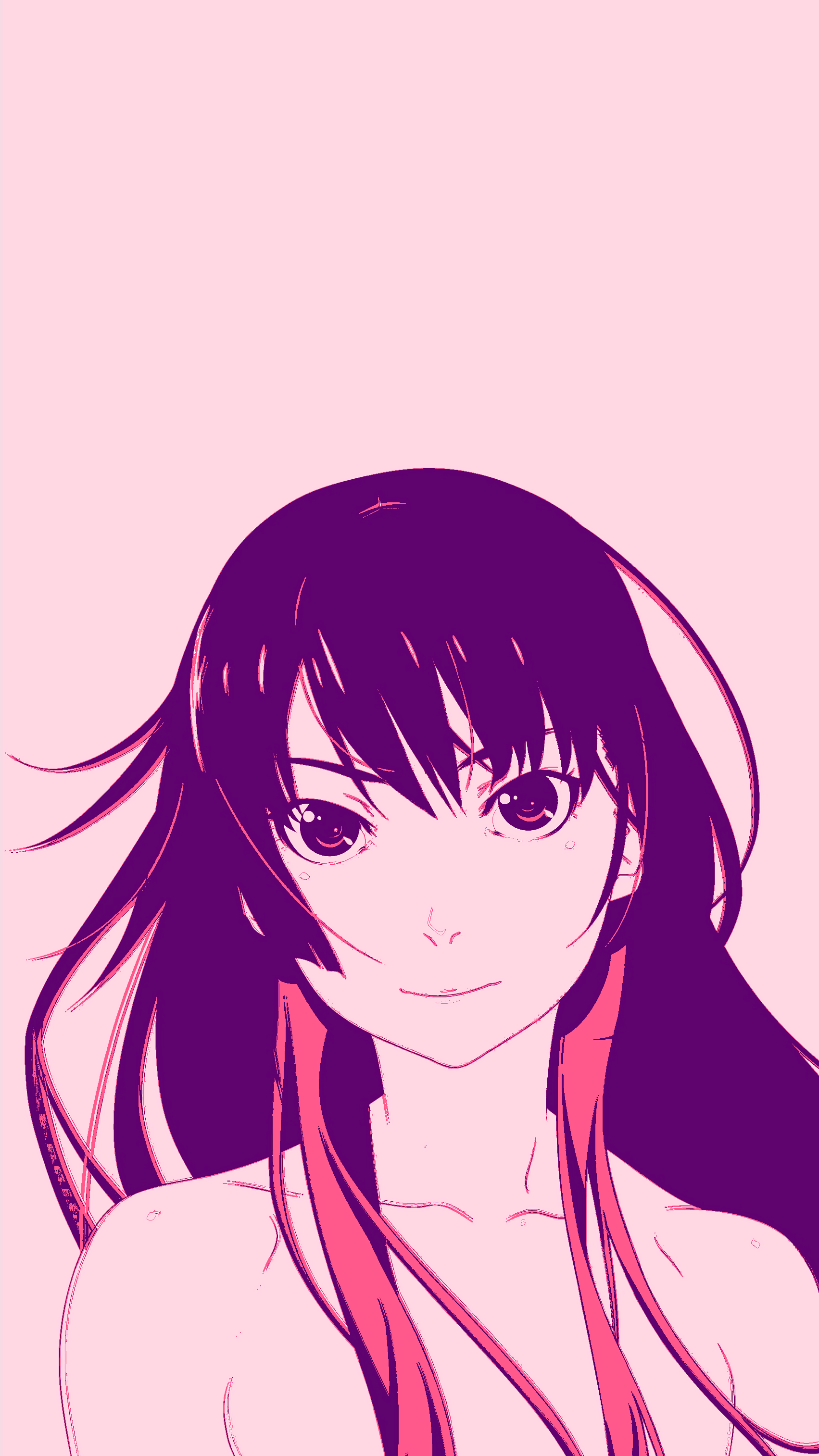 A Mobile Wallpaper of Hitagi (Monogatari Series) I made a while ago