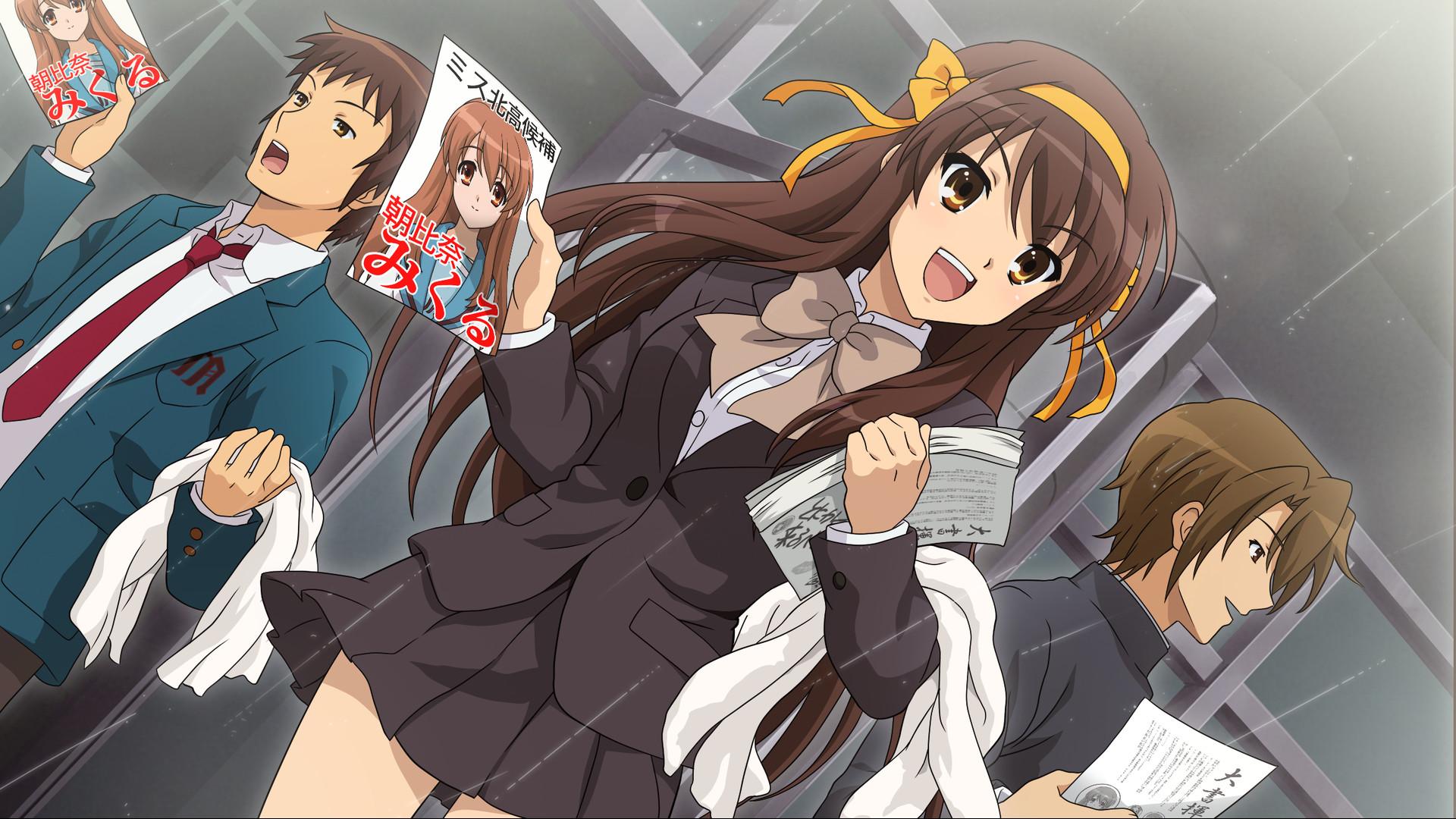 The Melancholy Of Haruhi Suzumiya Wallpaper by AuraMastr457 on