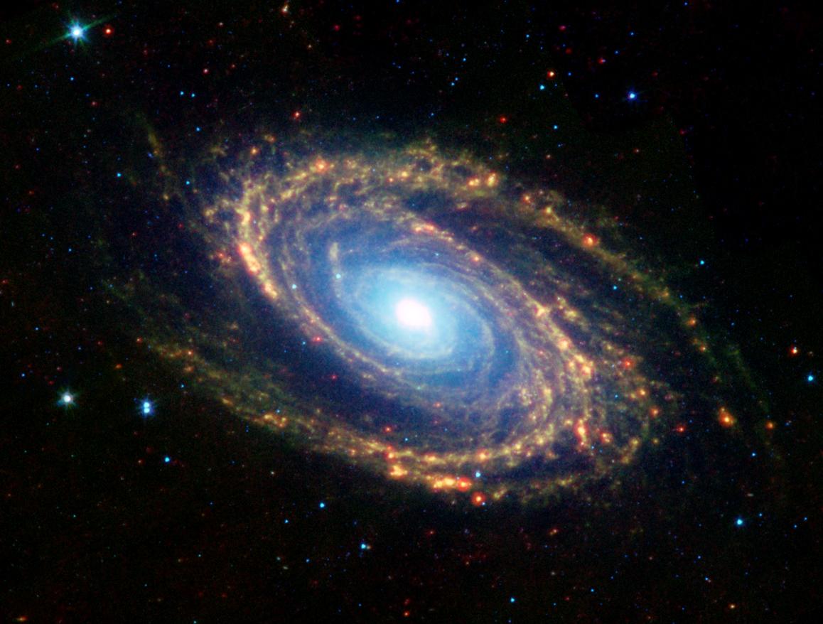 Infrared Spiral Galaxy Messier 81 Spitzer Space Telescope
