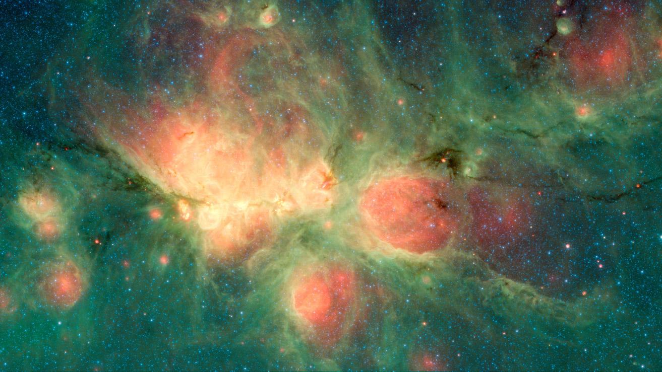NASA Shares Trippy Image of Gas Bubbles Forming in the Cat's Paw Nebula