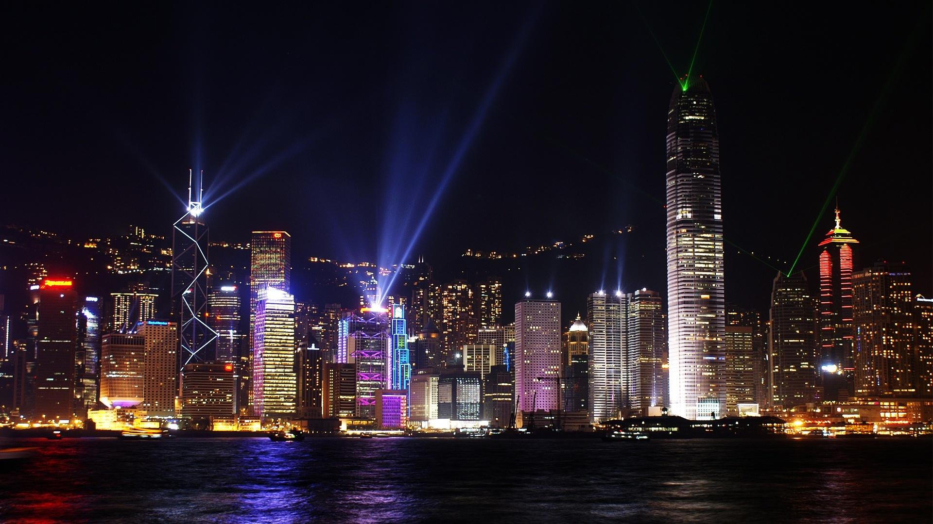 Hong Kong Skyline Wallpaper in jpg format for free download