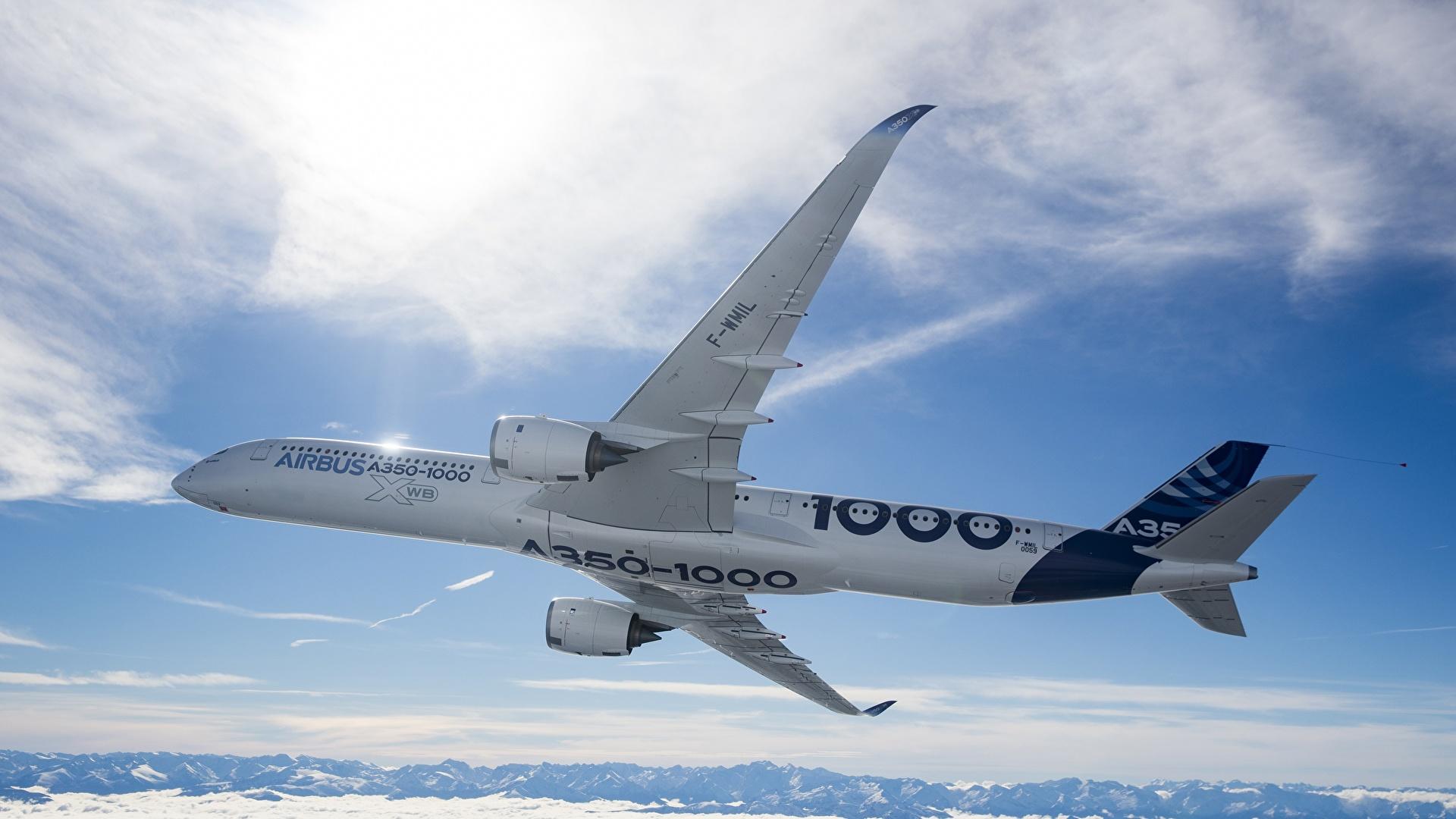 Wallpaper Airbus Airplane Passenger Airplanes A350 1000 1920x1080