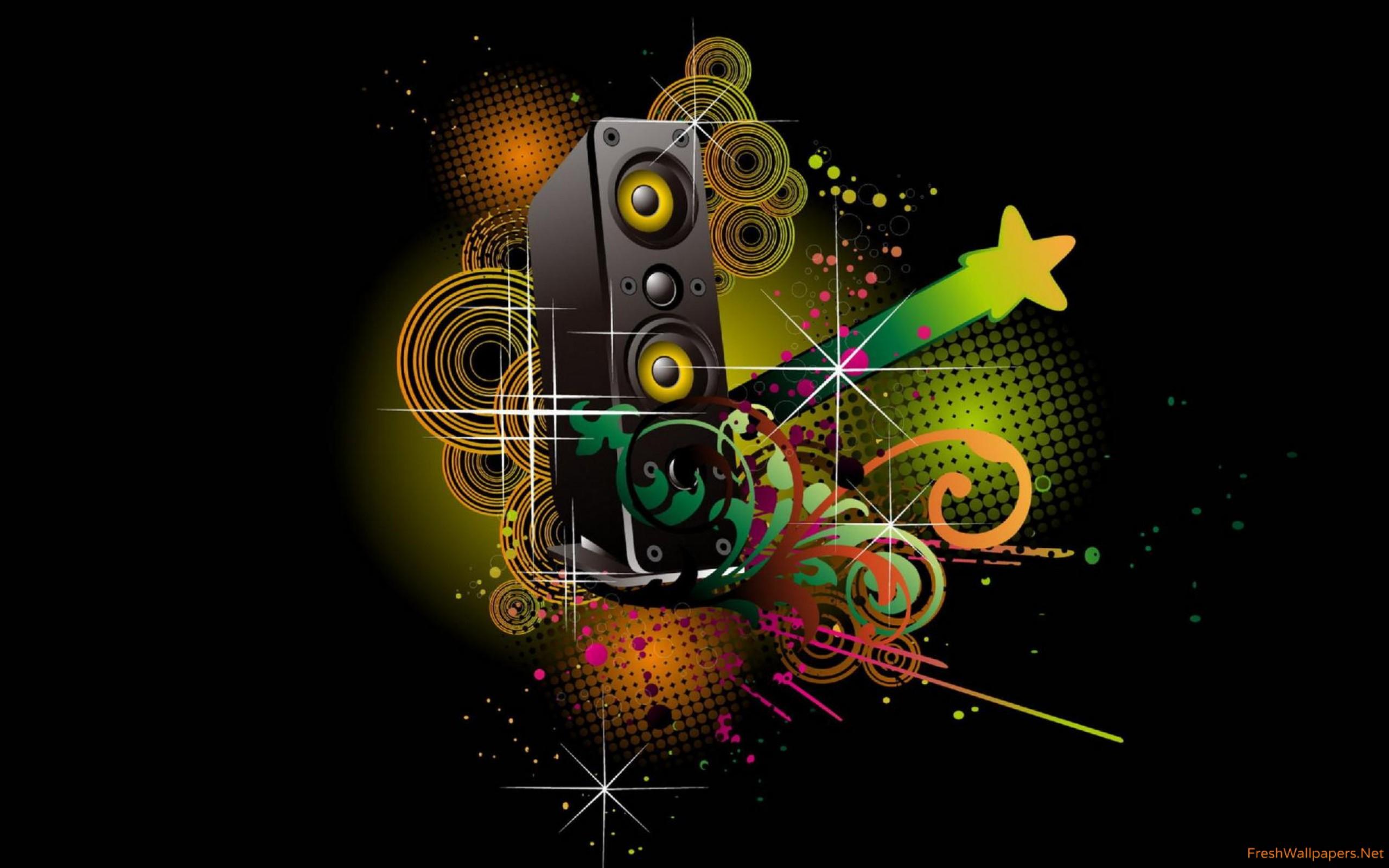 Colorful speaker wallpaper