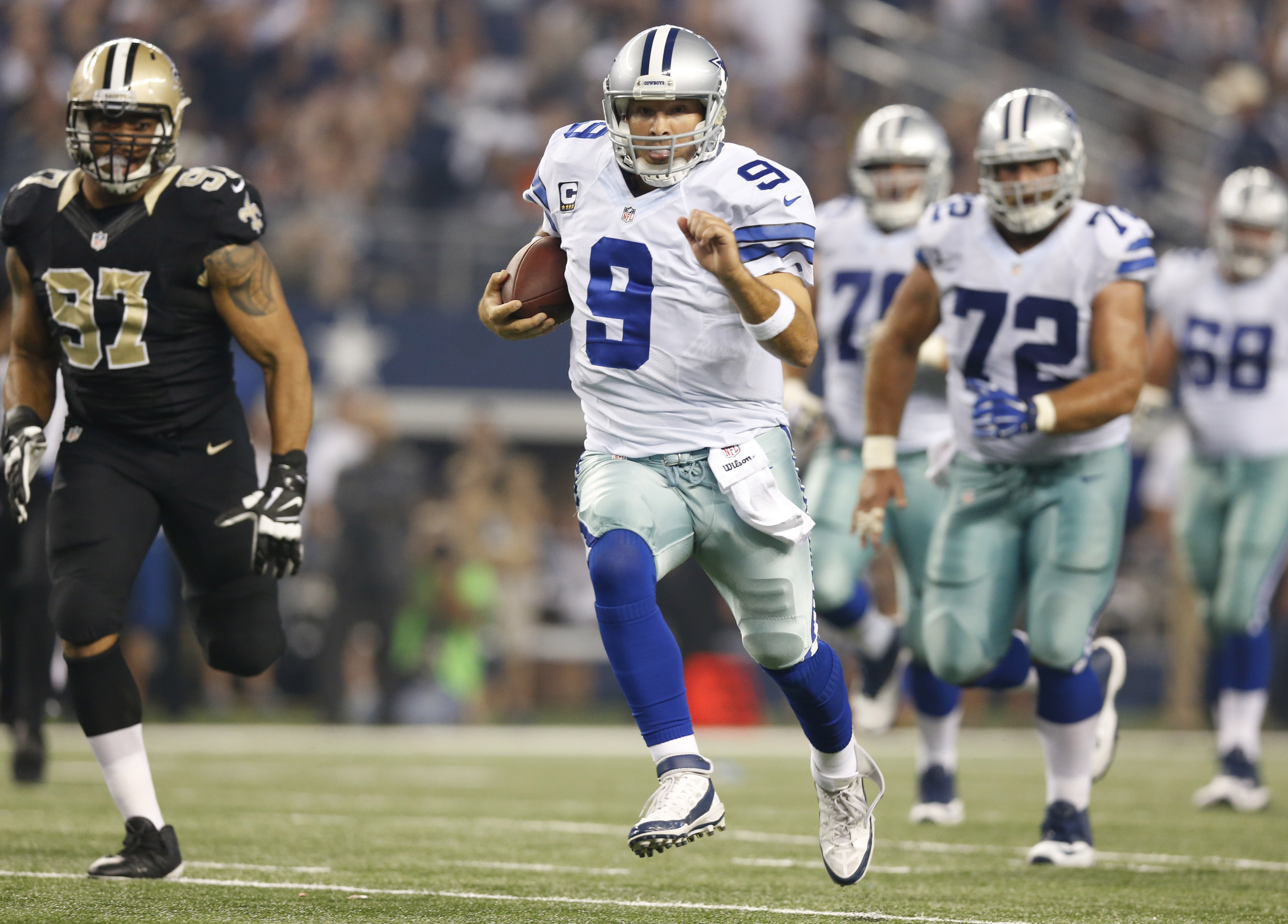 Tony Romo, Cowboys turn tables on Saints. USA TODAY Sports Wire