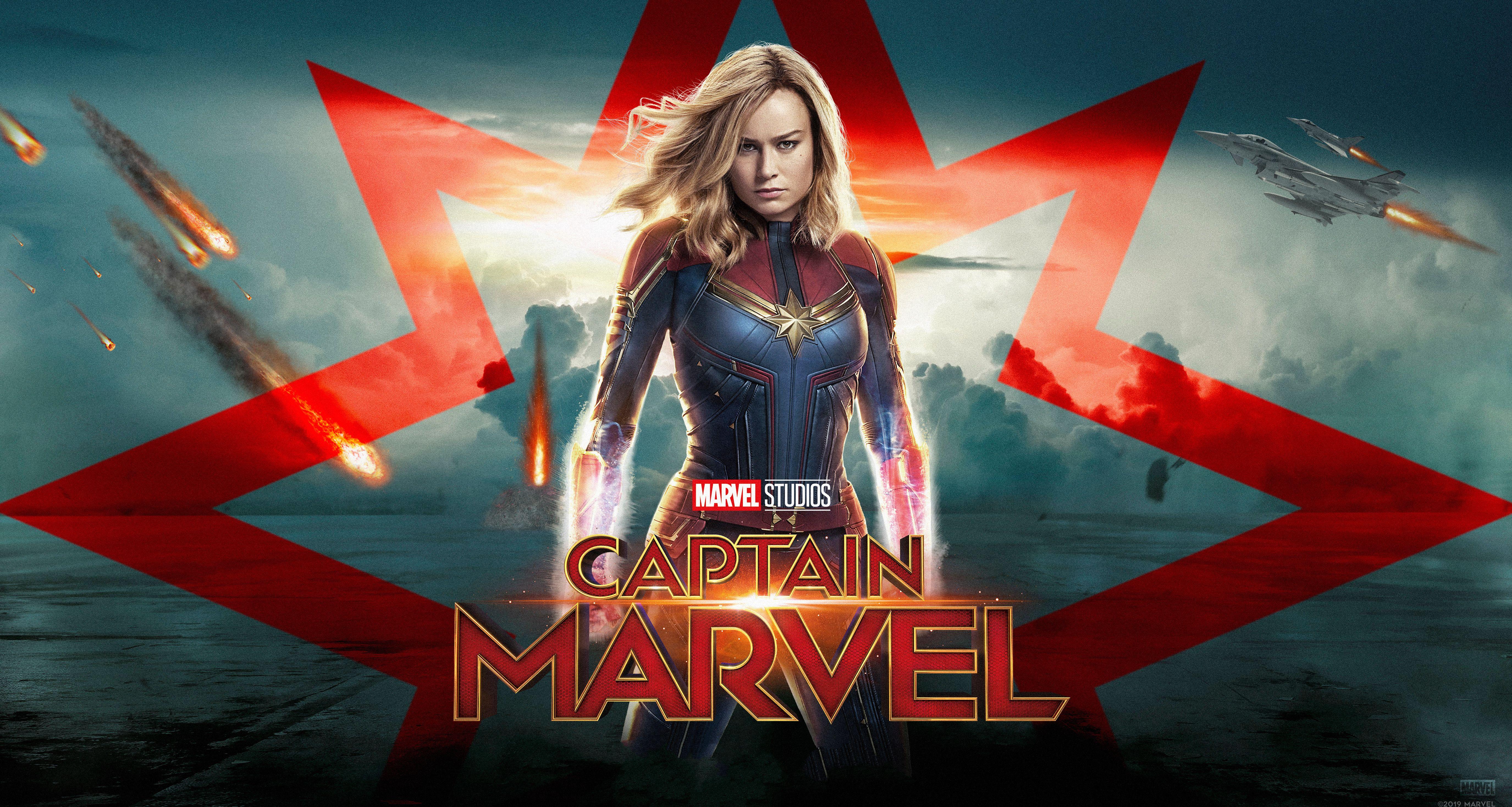 Captain Marvel 4k Poster movies wallpapers, hd