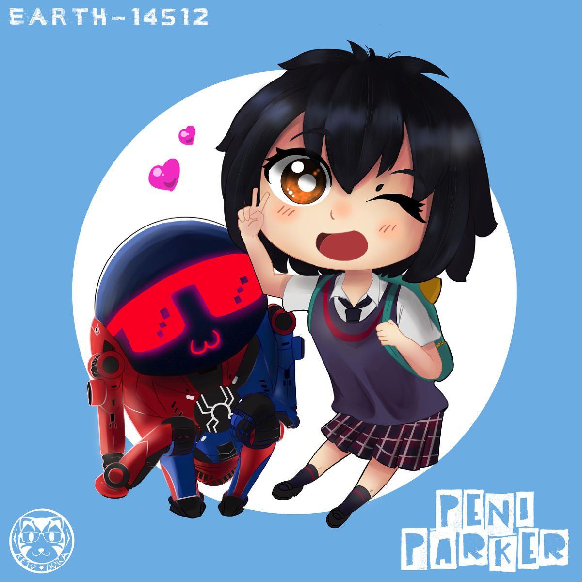 Small And Smaller. Peni Parker: Spider Waifu. Spider Verse