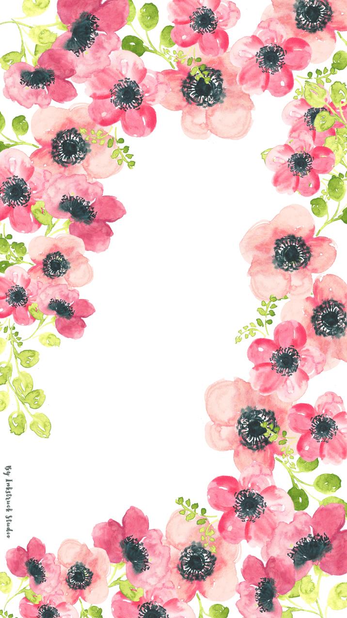 WATERCOLOR FLORAL WALLPAPERS