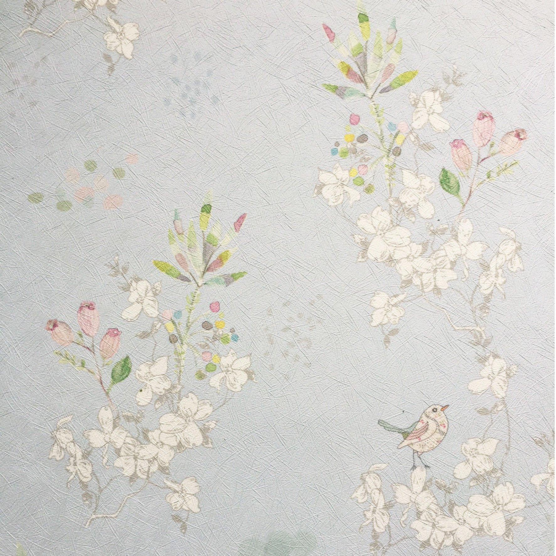 Birds Wallpaper Japanese Wallpaper Floral Wallpaper Vintage