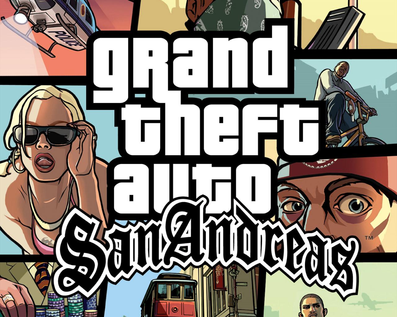 Download Grand Theft Auto San Andreas Wallpaper Logo (6495) Full
