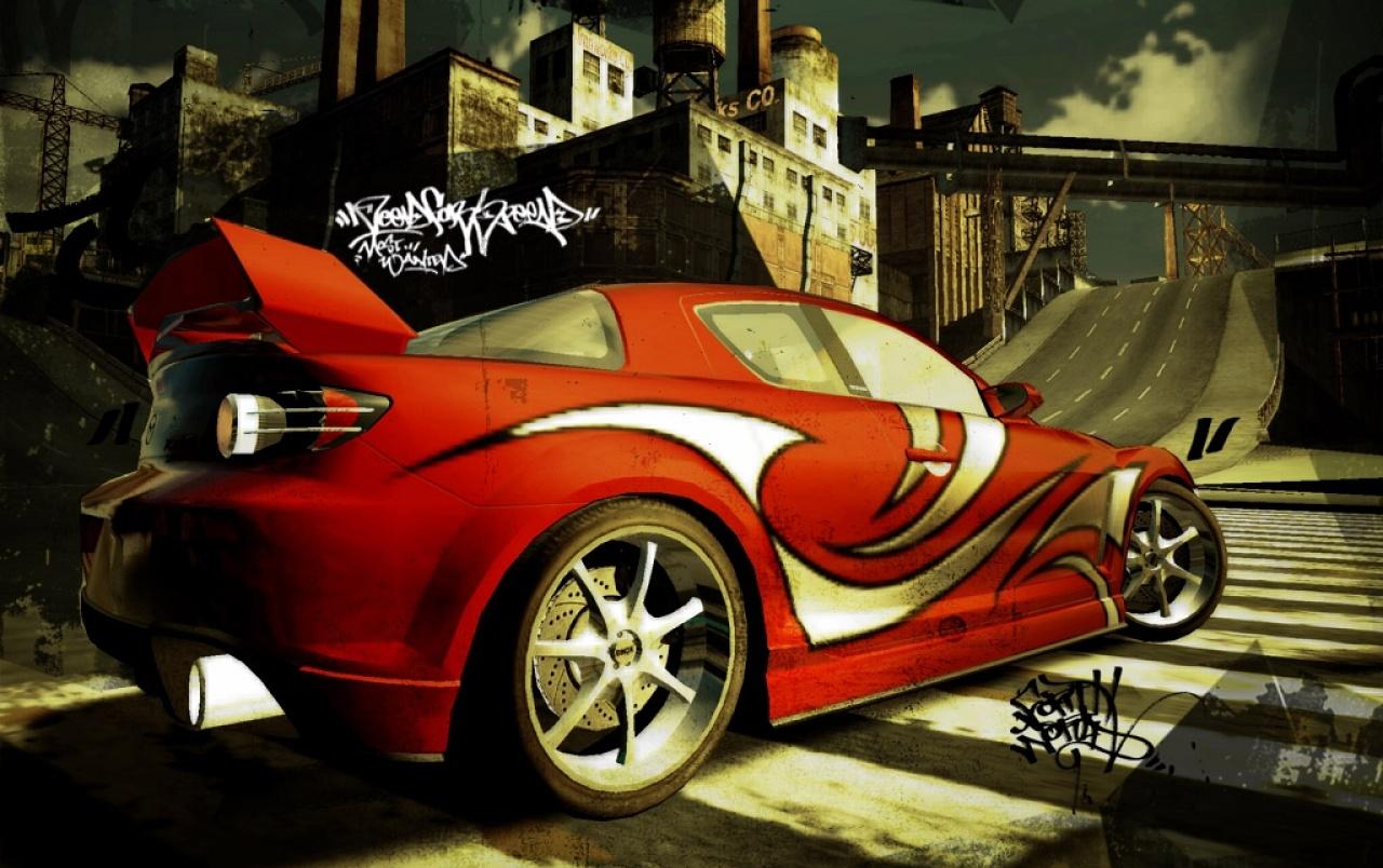 NFS red Mazda RX8 wallpaper. NFS red Mazda RX8