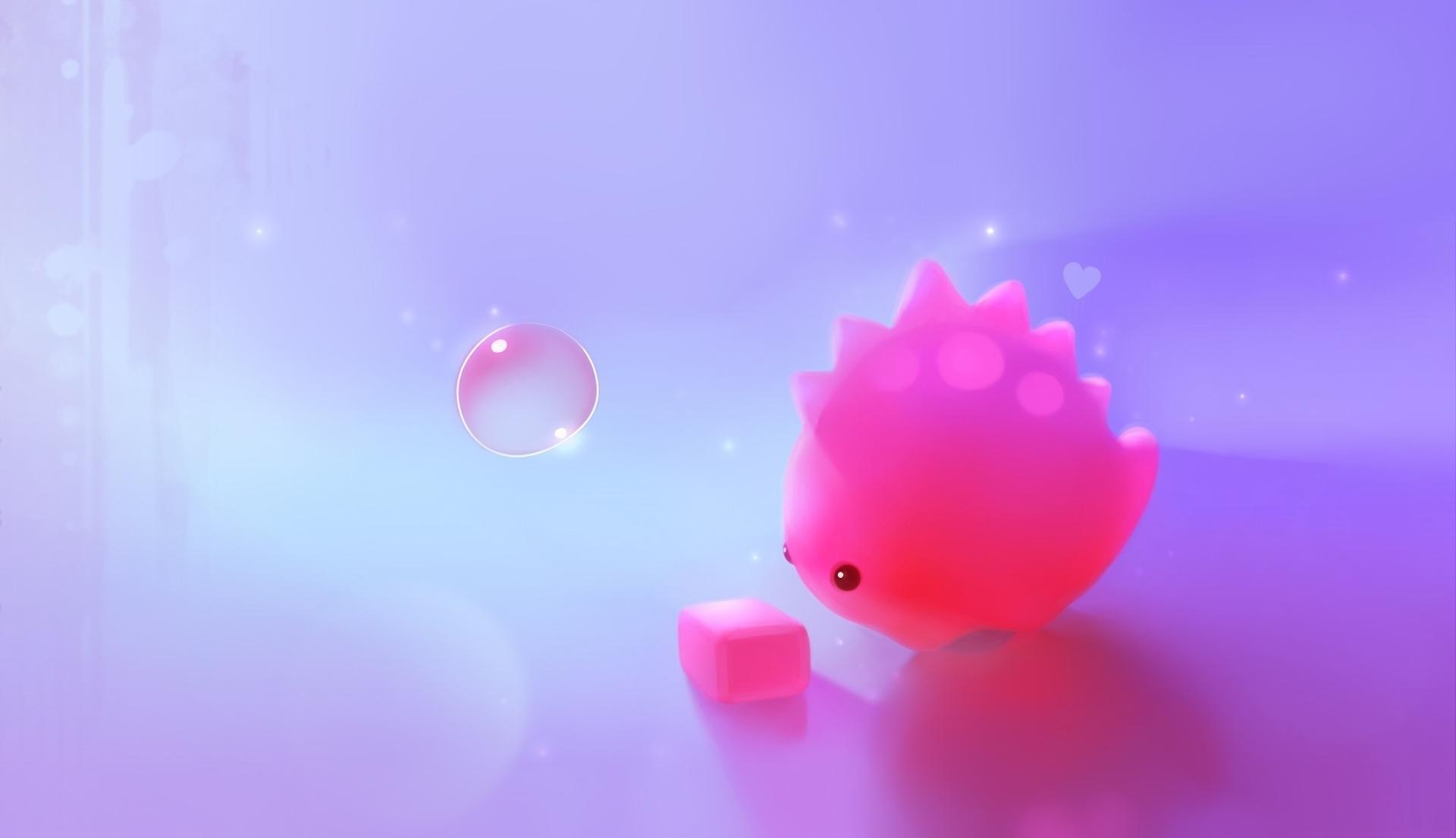 HD Pink Bubble Wallpaper