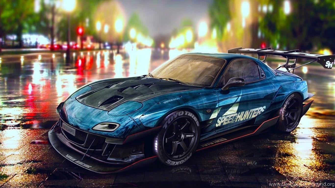 Mazda RX7 Blue Car Wallpaper For Desktop Of Mazda Car Desktop