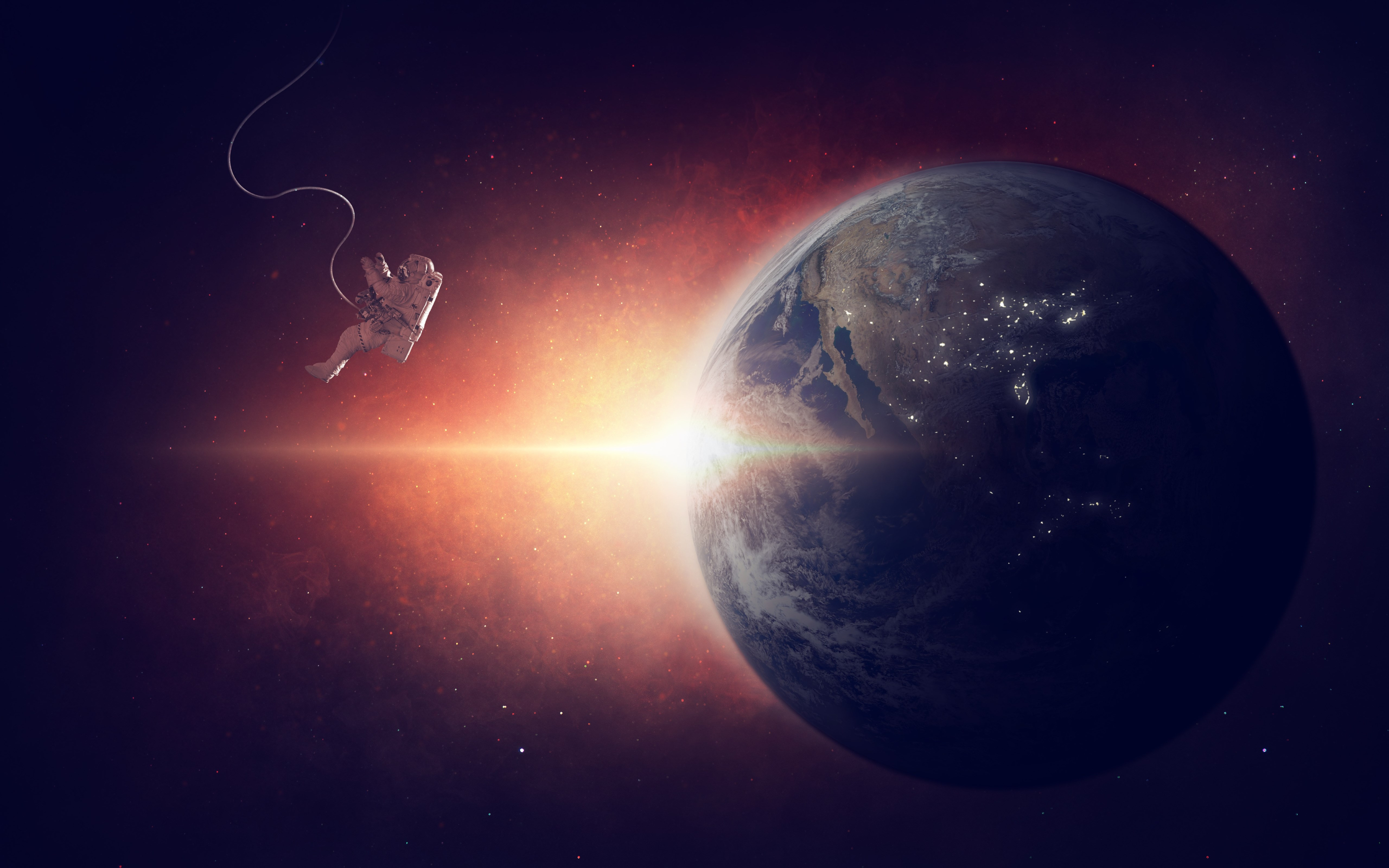 Download wallpaper: Lost in space 5120x3200