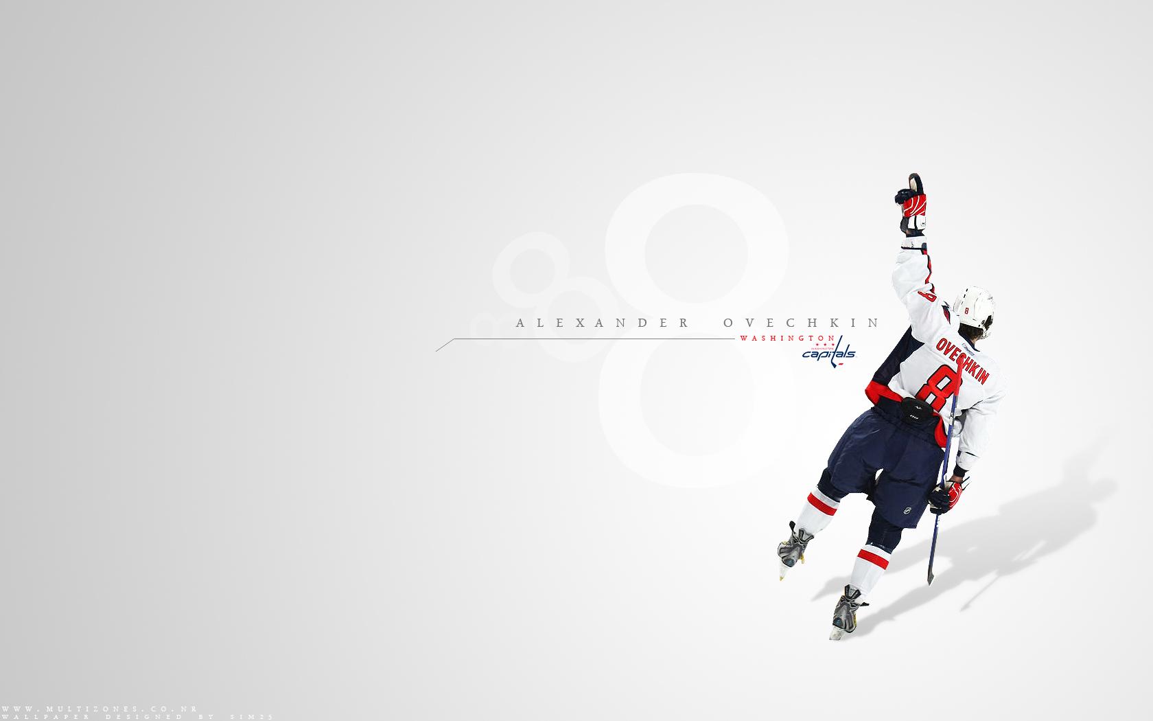 minimalistic, hockey, Alexander Ovechkin, Washington Capitals