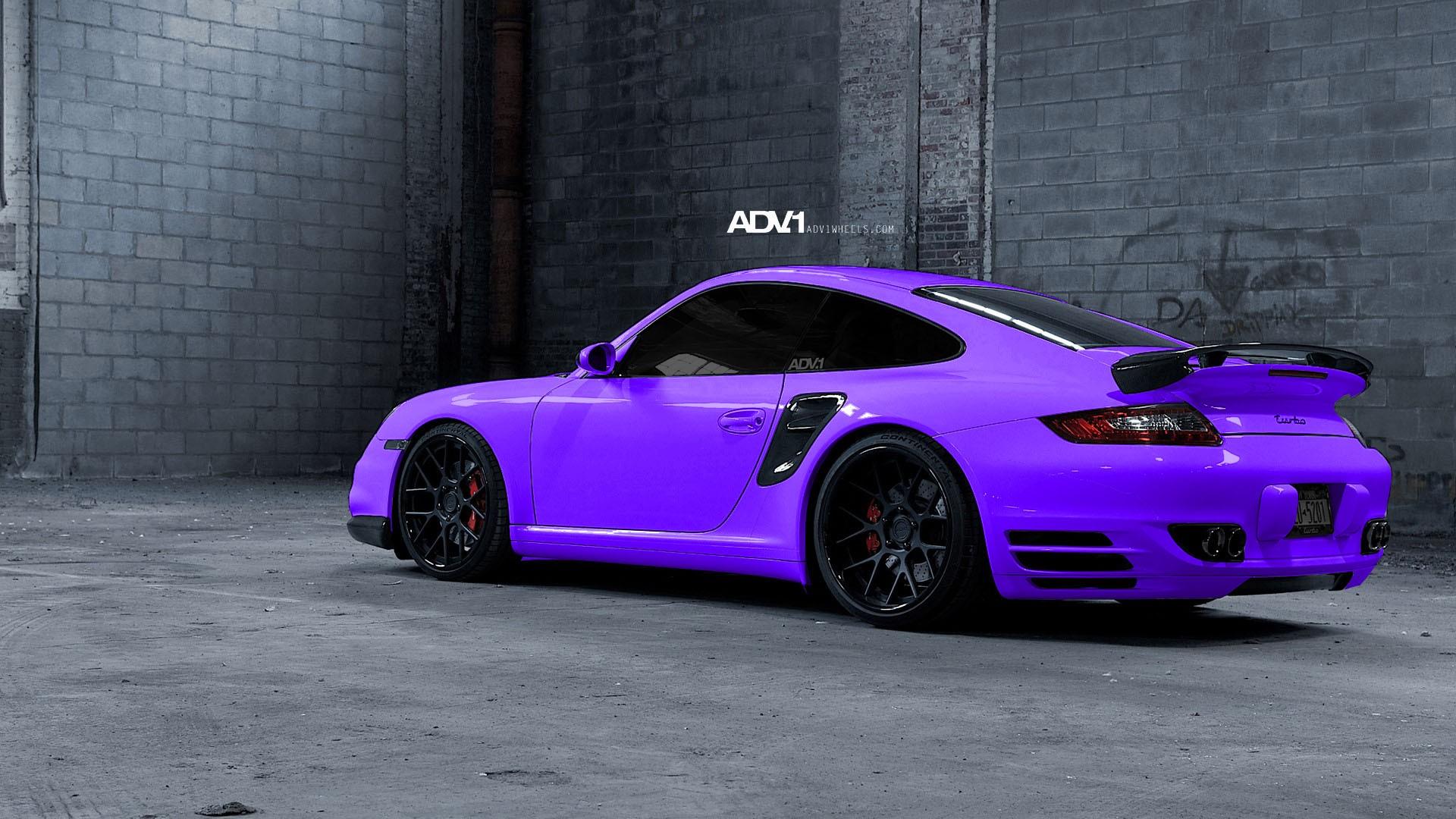 Porsche, cars, purple, turbo, Porsche ADV Porsche 911 Turbo