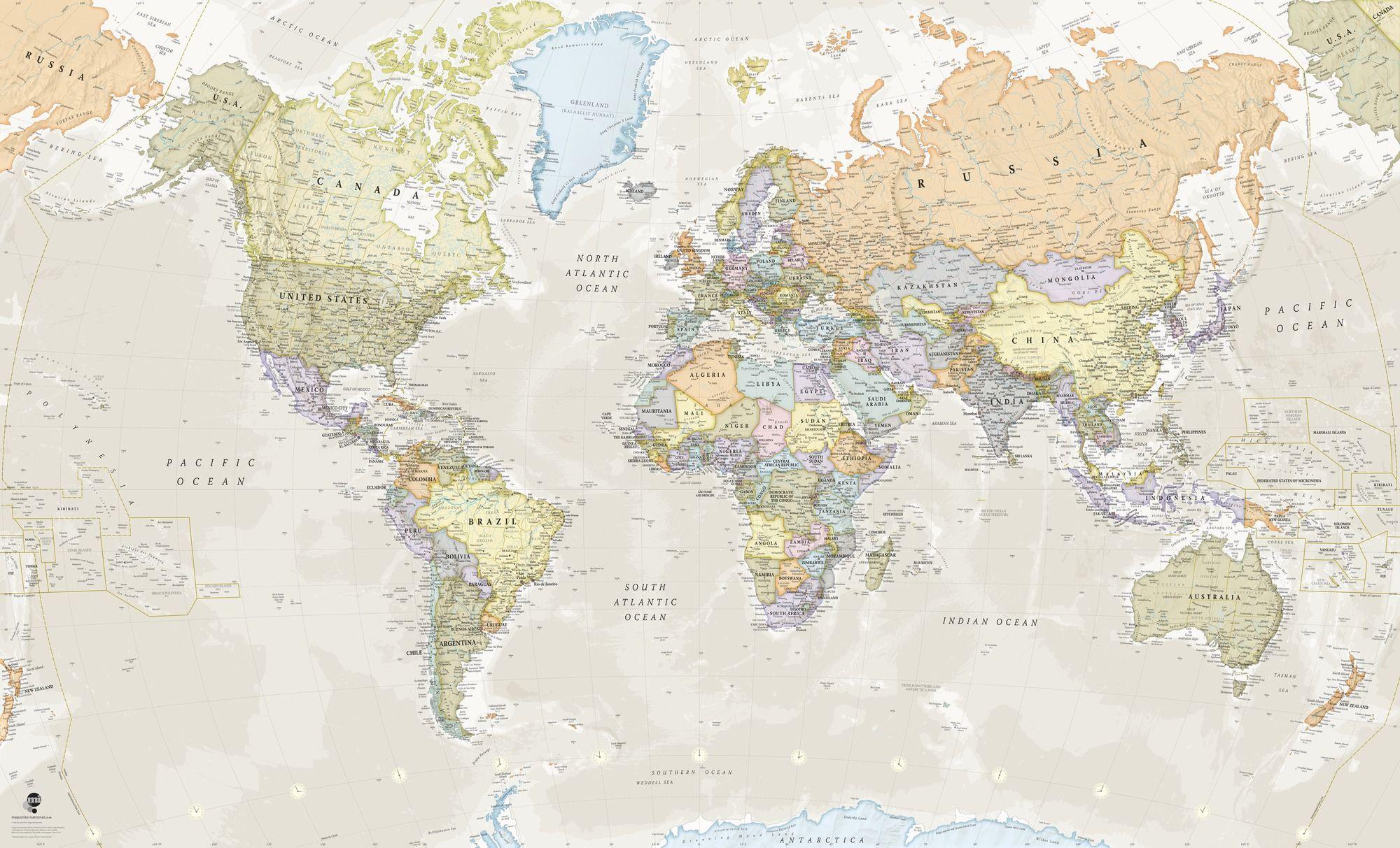 Atlas Map Wallpaper