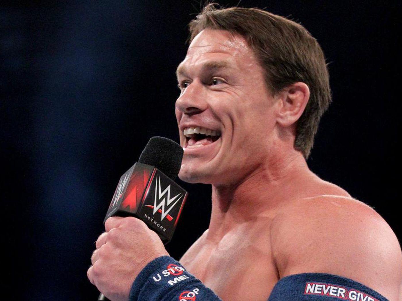 The internet's got jokes about John Cena's hair