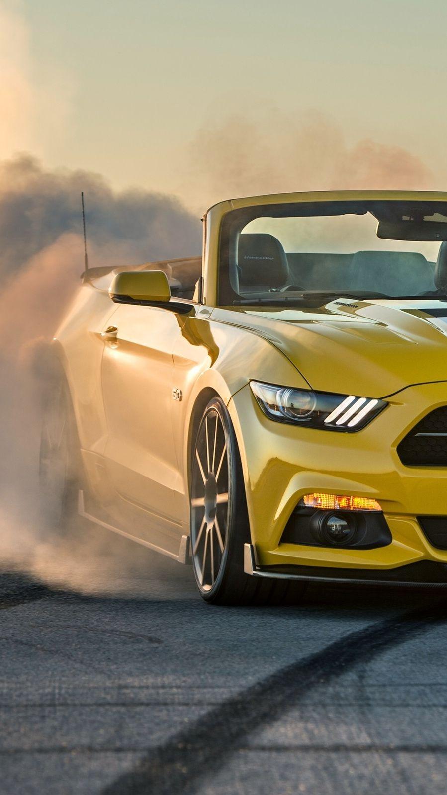Ford Mustang Gt Convertible Burnout IPhone Wallpaper. IPhone