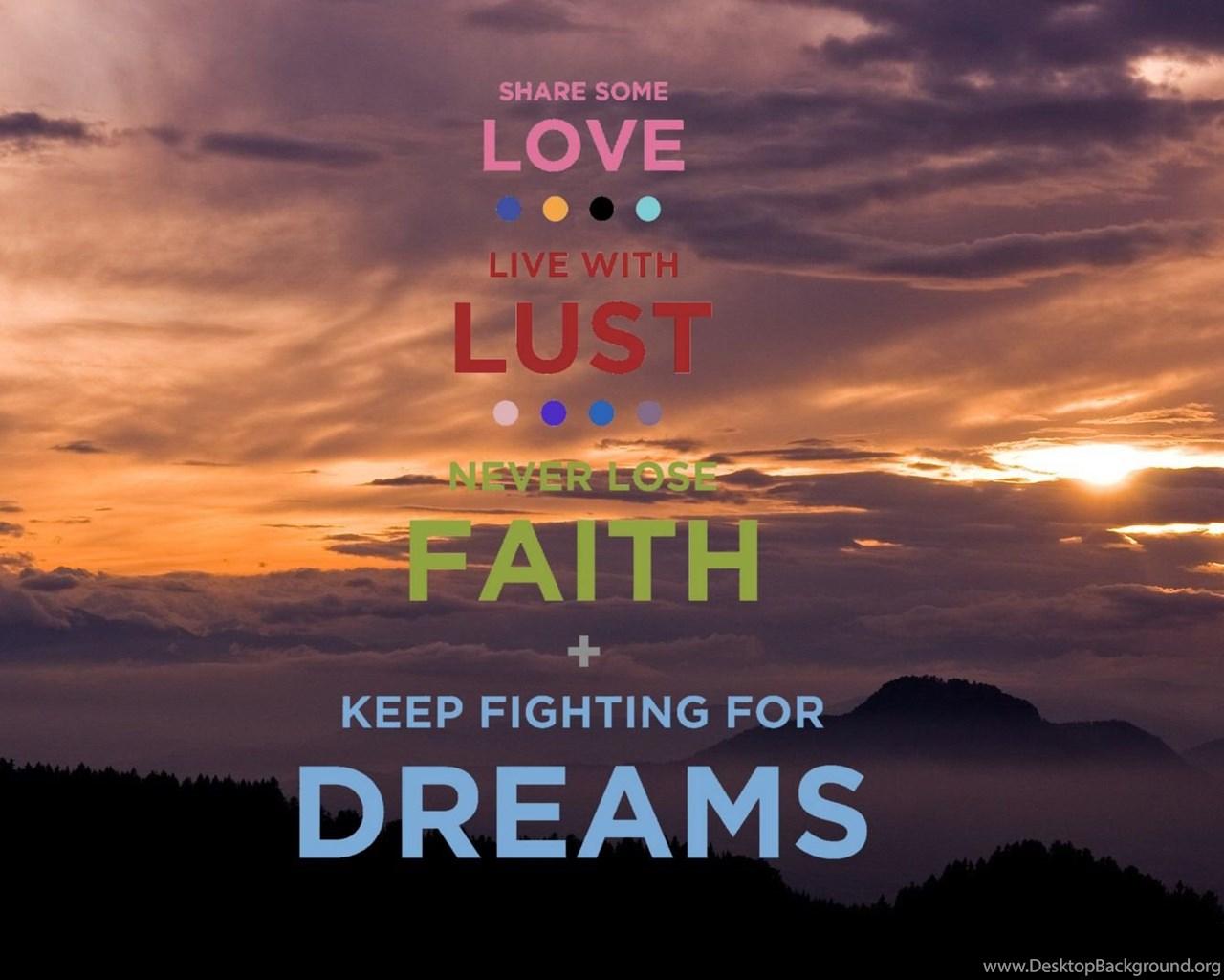 LOVE LUST FAITH + DREAMS Wallpaper By BRSCardino96