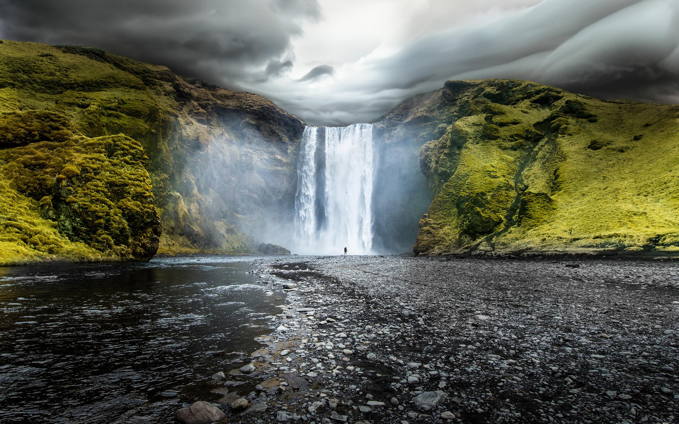 Nature & Landscape Skogafoss Waterfalls Iceland wallpaper Desktop