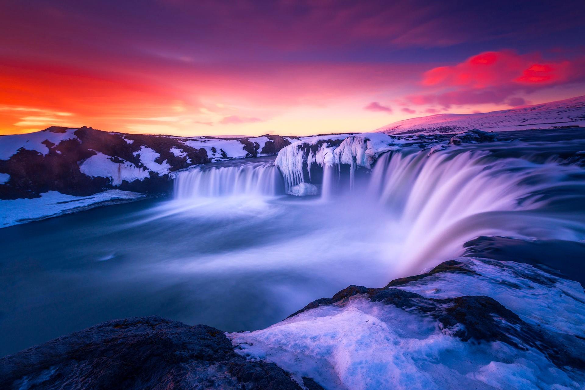 Waterfall Iceland, HD Nature, 4k Wallpaper, Image, Background