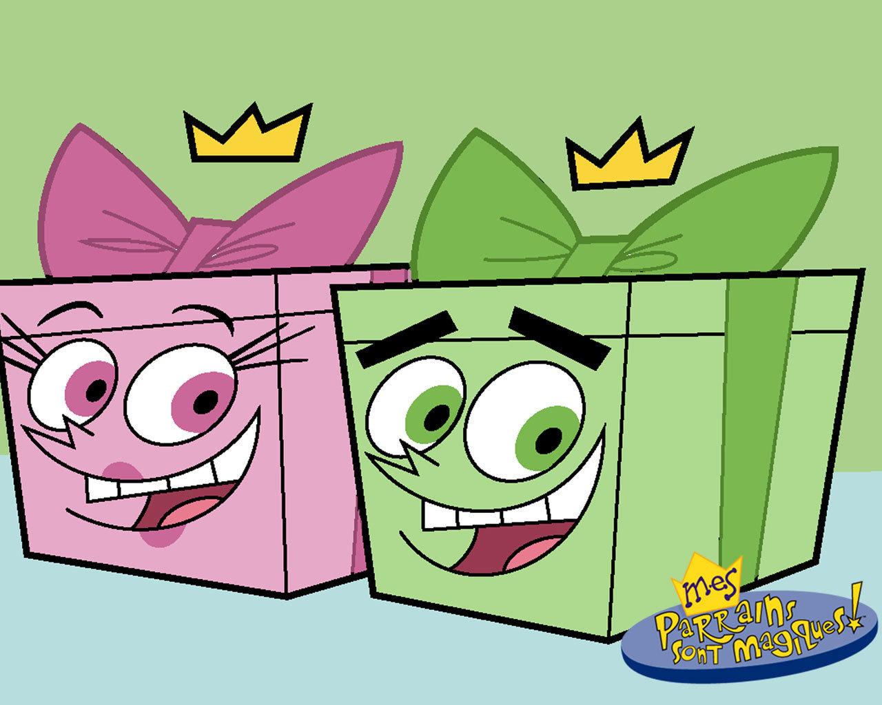 The Fairly OddParents image Cosmo and Wanda as present boxes! HD