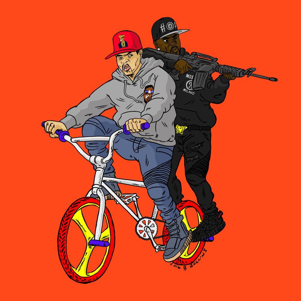 Westside Gunn x Conway The Machine on a BMX Bike. Hip Hop FASHION