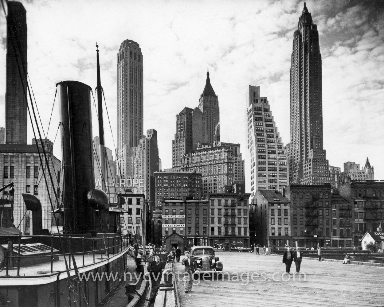 NYC Vintage Image. Old Picture of New York